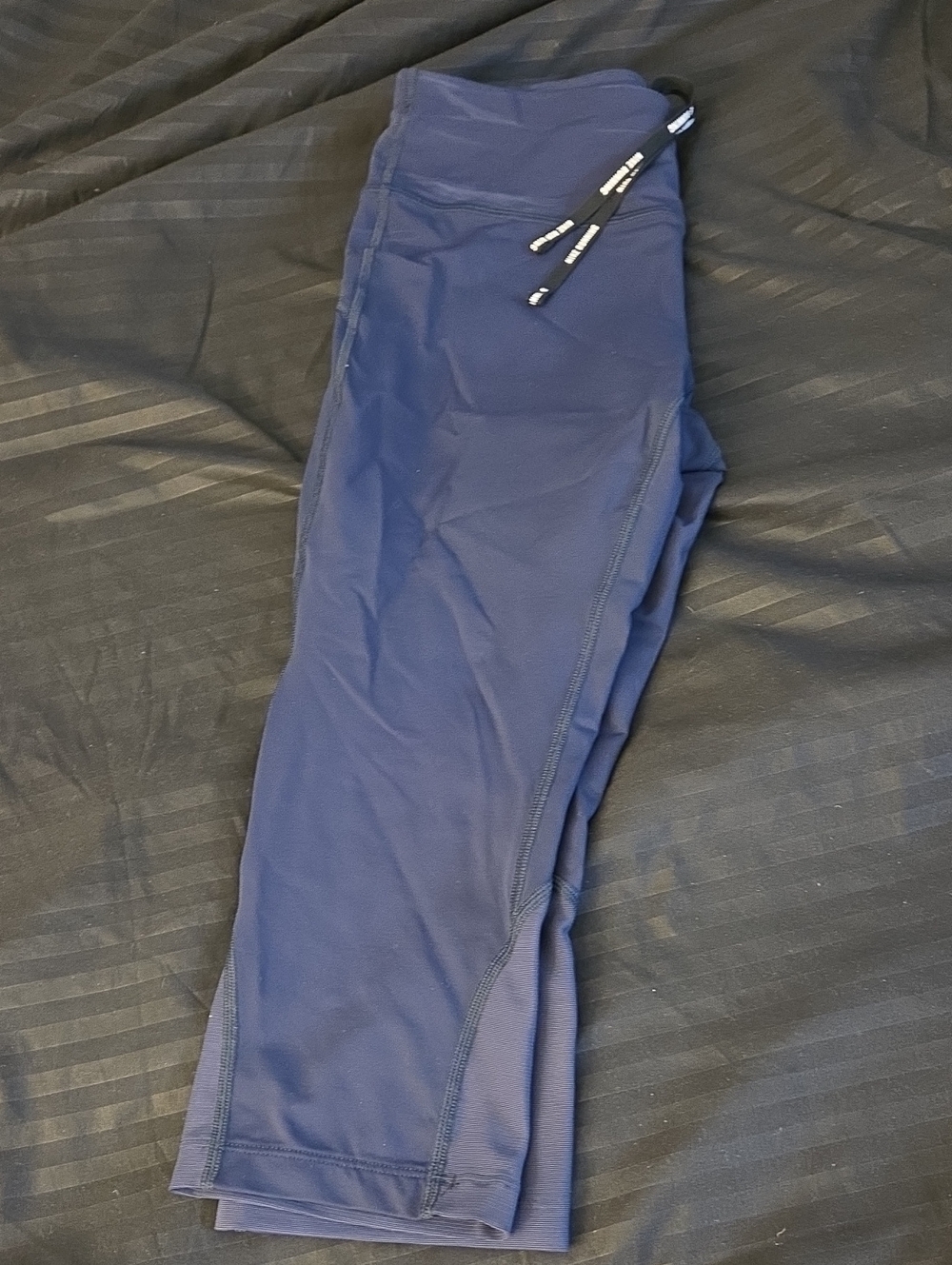 Nike Dri-FIT Dark Blue Athletic Leggings with Drawstring